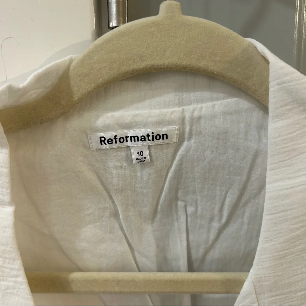 NWT Reformation Sails Linen Two Piece Skirt Set